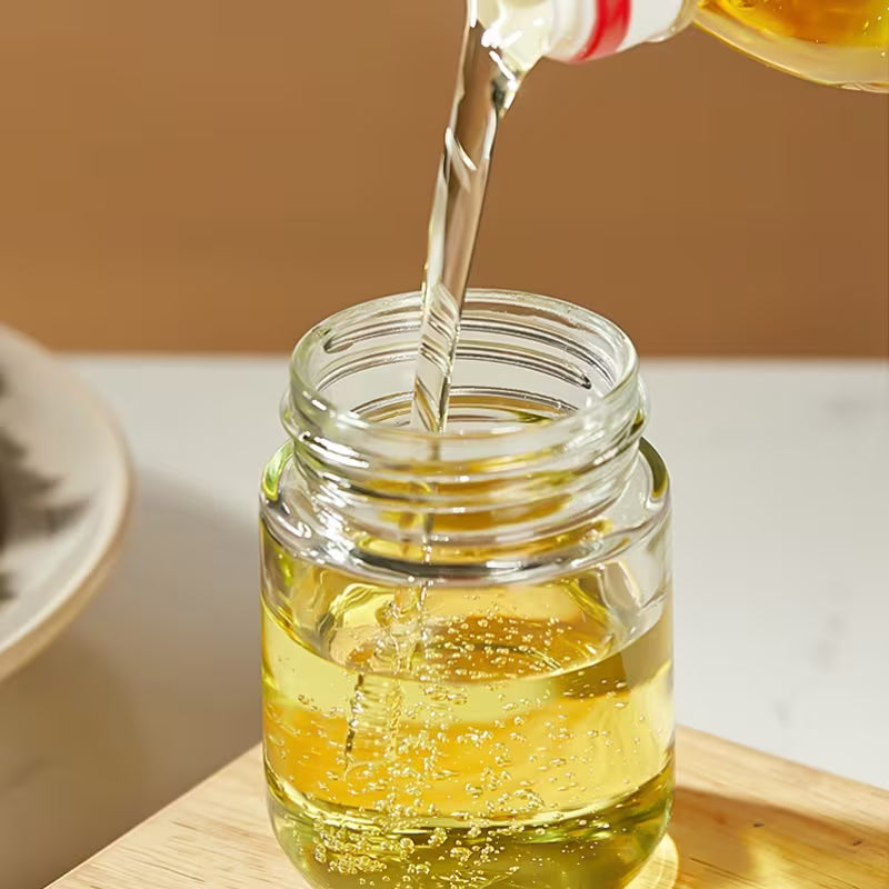 2-in-1 Glass Oil Dispenser Bottle with Silicone Basting Brush – Leakproof Kitchen Oil Brush for BBQ, Baking & Cooking